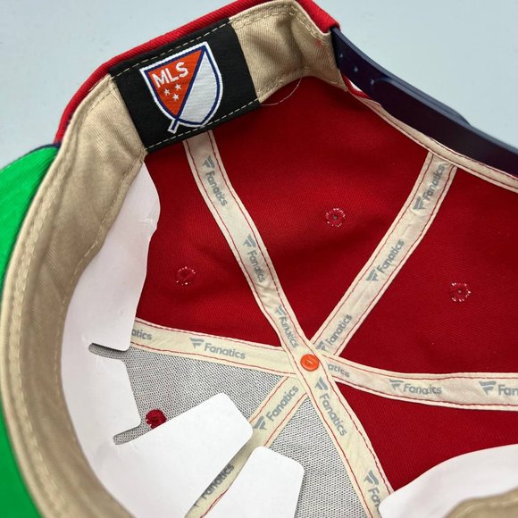 Chicago Fire FC Hat Men Navy Red Fanatics MLS Snap Back Cap New - Picture 5 of 9